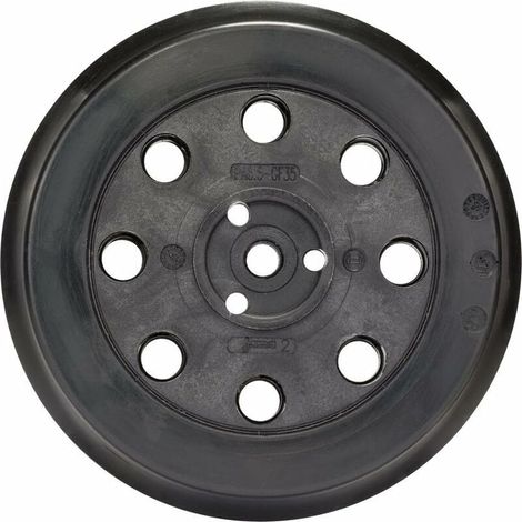 Plateau de Ponçage Mi-Dur (pour Peinture, Mastic, 8 Trous, Ø 125 mm, Accessoires Ponceuses Excentriques) (1/4)