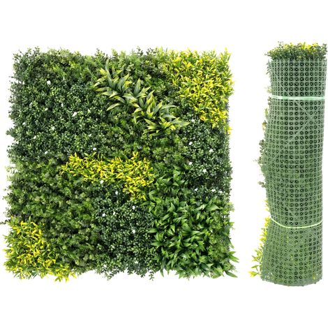 Outsunny Artificial Grass Wall Panel, Greenery Wall, 100x100 cm, Green