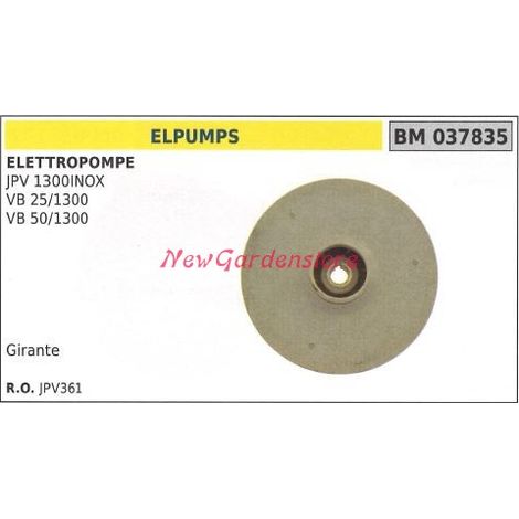 Girante ELPUMPS elettropompa JPV 1300INOX 037835