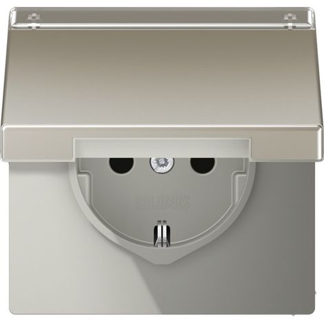 Jung SCHUKO-Steckdose 16A 250V Klappdeckel ES 1520 NAKL (1/2)