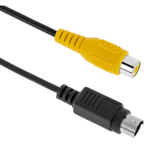 BeMatik - Adaptateur vidéo composite RCA SVHS-Femme Mini DIN 4 broches mâle