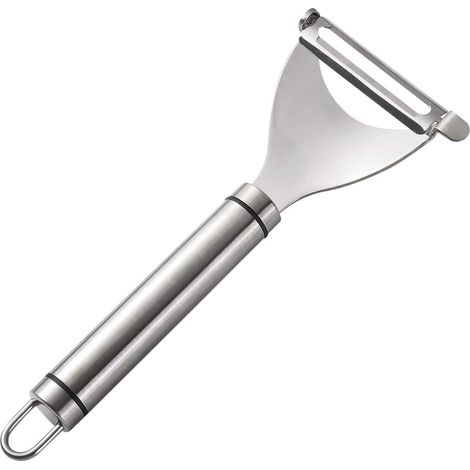Pelador tipo Y de acero inoxidable, adecuado para patatas, verduras y frutas (pelador en forma de cruz 304)
