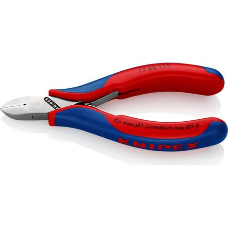KNIPEX 77 22 115 SB Electronics Diagonal Cutter with box joint with multi-component handles 115 mm (1/5)