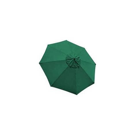 Déstockage Housse de Rechange pour Parasol, 6 Baleines, 2m, Imperméable, Anti-UV, Vert Foncé- (1/2)