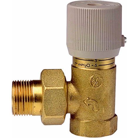 Thermador – Soupape différentielle 20x27 – Raccord 3/4'' – Pression max 10 bar – Réglage 0,1 à 0,6 bar – Installation en by-pass pour chaudières