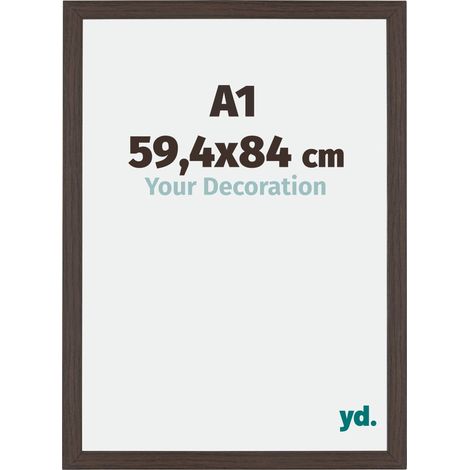 Cadre Puzzle A1 - 59.4x84 cm - Chêne Foncé - MDF - Mura. (1/5)
