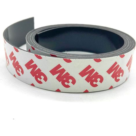Selbstklebendes Klebeband aus ferromagnetischem Stahl, 3 m, Abmessungen: 100 cm / 25 mm / 1,5 mm