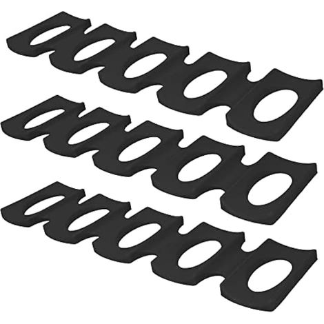 Lot de 3 porte-bouteilles pliables en silicone pour réfrigérateur, organisateur de boissons pour bière, vin et canettes (1/5)