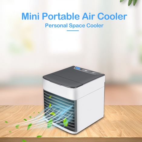 Refroidisseur d'air portatif, climatiseur, rafraîchisseur d'air personnel, humidificateur et purificateur d'air à évaporation (1/5)