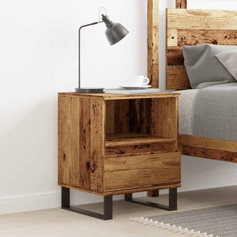 vidaXL Nachttisch Altholz-Optik 40x35x50 cm Holzwerkstoff (1/5)