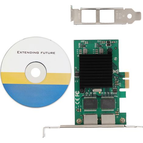 Carte réseau Ethernet Gigabit PCI-E X1 à 2 ports (1/5)