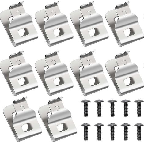 10 clips de ceinture pour perceuse Dewalt, clips de fixation en acier inoxydable 304, kit d'outils (1/5)
