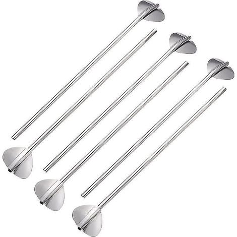 Lot de 6 cuillères à paille pour desserts, boutique et maison (1/3)