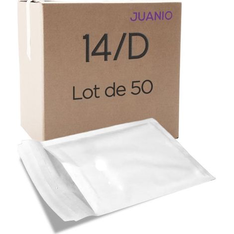 Enveloppe à bulles - JUANIO - D/4 - 20 x 27,5 cm (int.180 x 265 mm) - Blanc - Lot de 50