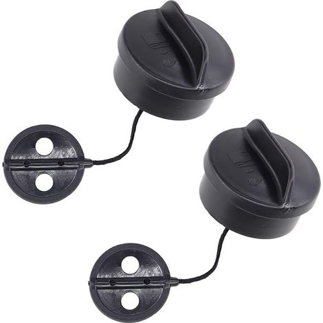 Lot de 2 bouchons de réservoir pour débroussailleuse Stihl FS 38, FS 45, FS 55, FS 56, FS 80, FS 81, FS 85, FS 88, FS 120, FS 200, FS 250, FS 300, FS 350, FS 400, FS 450 (1/5)