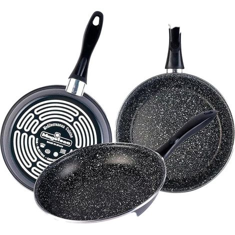 Magefesa Pfannen-Set Marengo Grau 18 20 24 cm