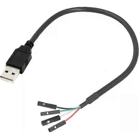 Câble adaptateur USB 2.0 mâle vers femelle - Rallonge de 0,3 m avec connecteur Dupont (1/2)