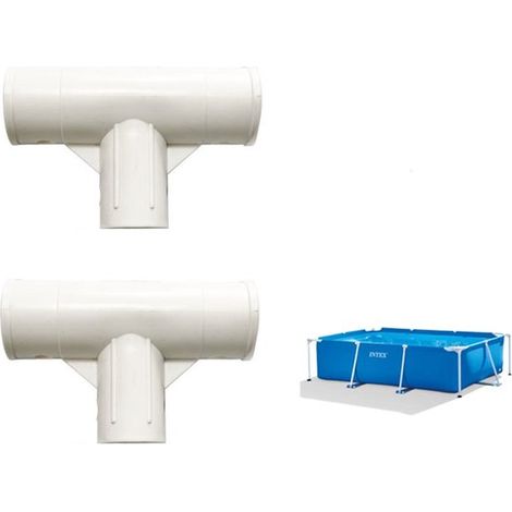 Connettori a T per Intex 28273 - Adatti a telai rettangolari fino a 450 cm - Confezione da 2 - 450 220 84 cm (1/5)