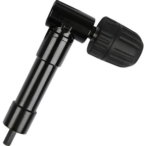 Mandrin coudé à serrage automatique à 90°, tête de tournevis coudée à dégagement rapide pour perceuse (1/4)