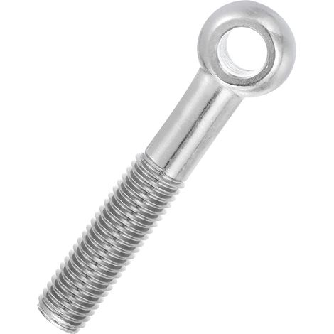 Boulon à Œil M18x100mm Boulon à Œillet de Levage pour Balancement d'Épaule, Vis Poisson en Acier Inoxydable 304, Filetage Métrique à Demi-Denture Trou Coulissant, Argentée (1/5)