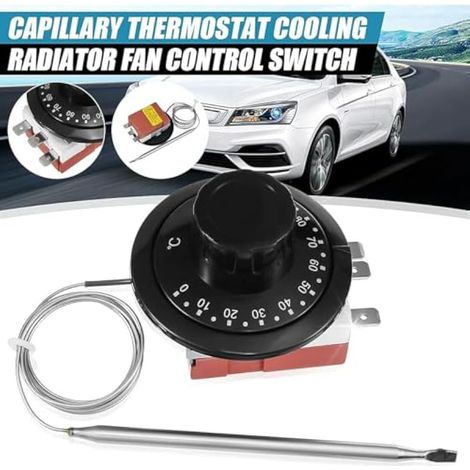 Thermostat de radiateur de voiture réglable 0-120°C (1/3)