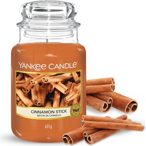 Yankee Candle 1055974E Cinnamon Stick Candele in giara Grande, Rosso, 9.9x9.8x17.5 cm