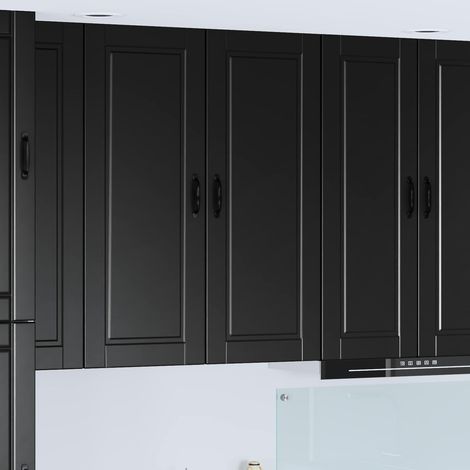 Küchenschrank mit Regal Schwarz 40 x 31 x 100 cm Holzwerkstoff