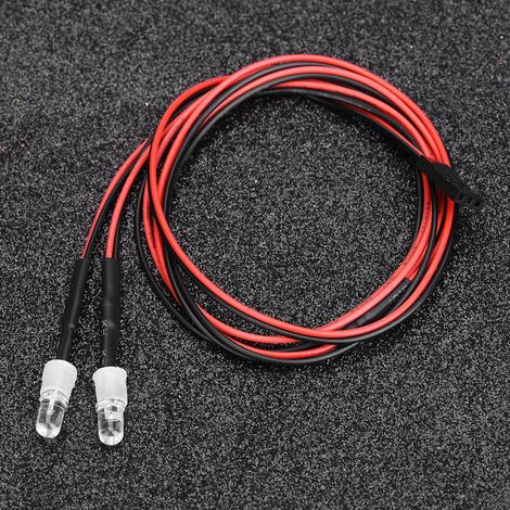 Lot de 2 phares LED de 5 mm pour voiture de drift miniature 1/10 (10 couleurs disponibles) (1/5)