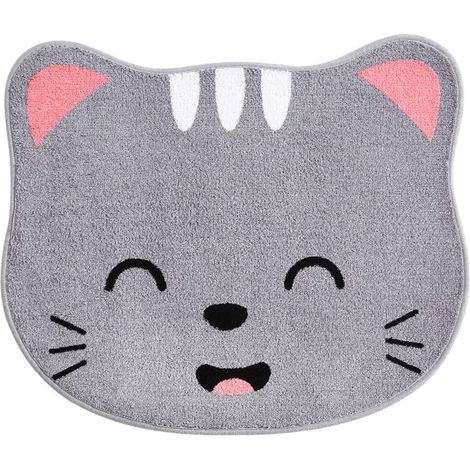 Tapis de Bain Sol Tapis Tapis de Bain Salon entrée Tapis(Chat)