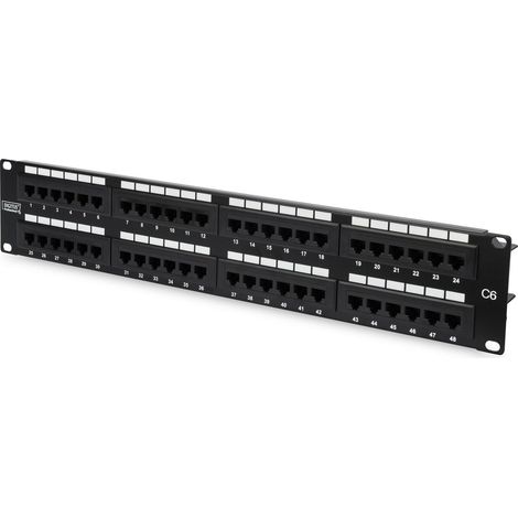 CAT6 48P 19in CAT6 Patch Panel (1/3)
