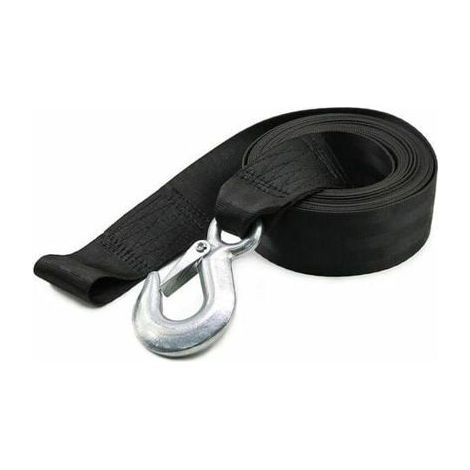 Sangle de treuil marin - LARGEIGHT - remplacement 6 m - Polyester robuste - Noir - Garantie 2 ans (1/4)