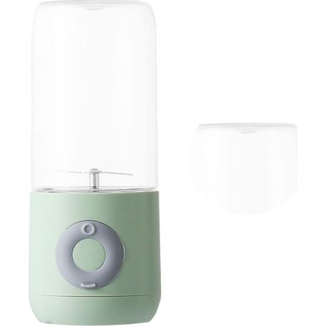 Mixeur portable, extracteur de jus, 6 lames, rechargeable par USB, mixeur à fruits, presse-agrumes, moule à gobelets pour la cuisine, vert extérieur (1/5)