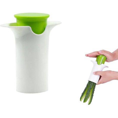 (1 Pice) Coupe-lgumes Outil De Coupe-fruits De Concombre - Coupe-lgumes En Acier Inoxydable Avec Insert De Centrage, Coupe-lgumes Pour Fruits, Con (1/5)