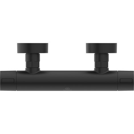Ideal Standard ALU+ - Thermostat-Brausearmatur, Seide schwarz BD582XG