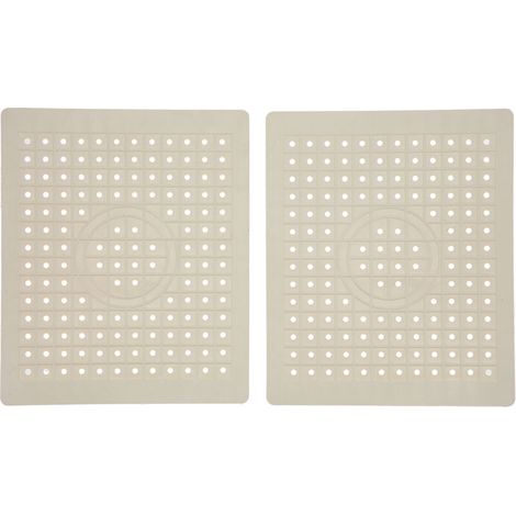 Tapis antidérapant pour évier de cuisine 2 pièces, matériau caoutchouc alimentaire, facile à nettoyer, protection durable. (1/5)