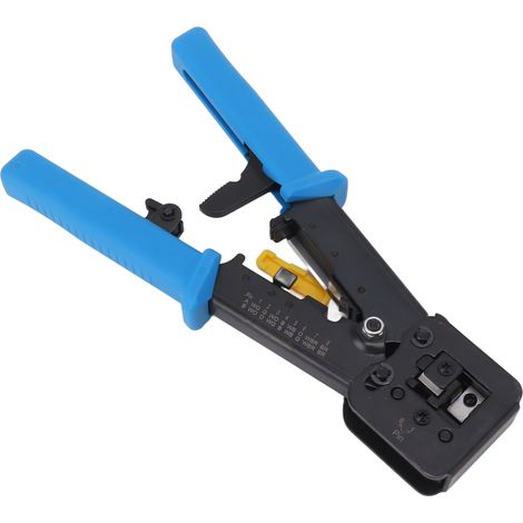 Kit d'outils de sertissage Ethernet RJ45 RJ12 RJ11, sertisseur portatif avec dénudeur de câbles réseau (1/5)