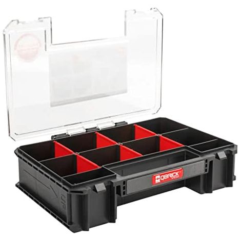 Boîte à outils Qbrick Deux organisateur multi 257x180x65mm – Compartiments ajustables – Résistante à l'eau et à la poussière (1/3)