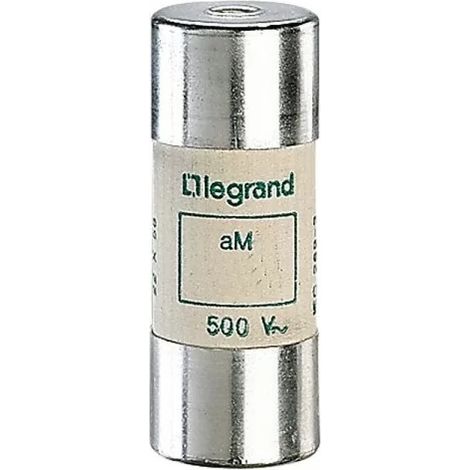 Legrand 015132 Cartuccia fusibile - aM - 22x58 mm - con spia luminosa - 32 A