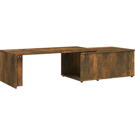 Table basse Chêne fumé 150x50x35 Bois d'ingénierie (1/5)
