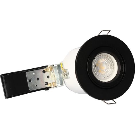Spot encastrÃ© orientable BBC GU10 Ã˜100mm SPT204 - 5W - 380lm Noir 2700K