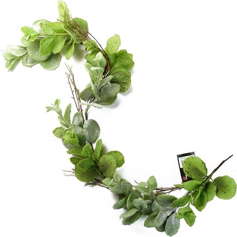 125cm Artificial Hanging Trailing Mint Leaf Garland Plant (1/4)