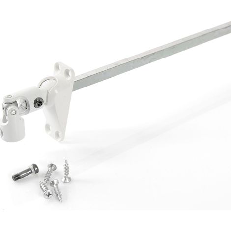 Gelenklager 60° mit Ø6 mm Vierkant-Antriebsstab - L 315 mm