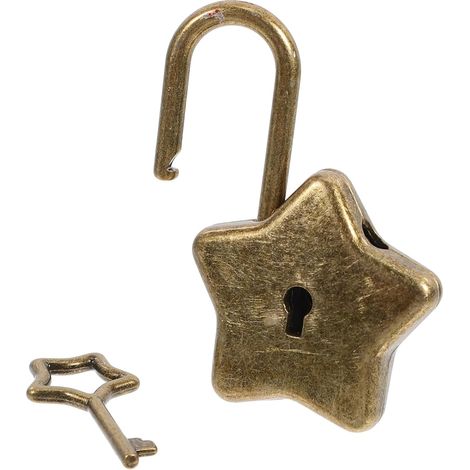 étoile à cinq branches avec clé en métal fermeture sécurisée (1/5)