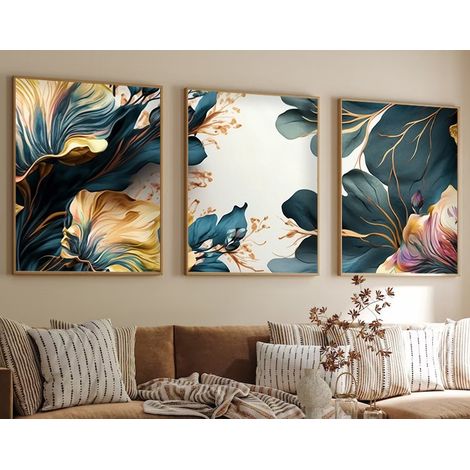 Quadro da parete in MDF con cornice Painting Multicolore (1/4)