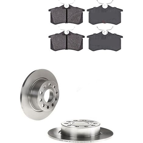 KIT FRENI POSTERIORI compatibile con SKODA OCTAVIA III (5E3,NL3,NR3) - DISCHI + PASTIGLIE OEM: P 85 020 , P 85 135 / 17520 , 18623 /SOSTITUZIONE DIRETTA/BASSA POLVERE/SILENZIOSO (1/5)