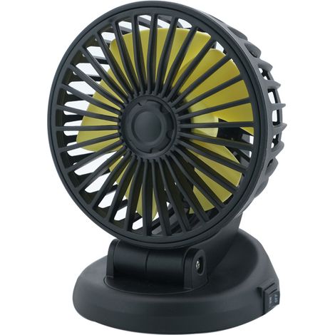 Ventilateur de Voiture Pliable et Rotatif 12V/24V, Ventilateur USB Portable à Tête Unique pour Camion et Véhicule, Design Créatif et Compact-x (1/2)