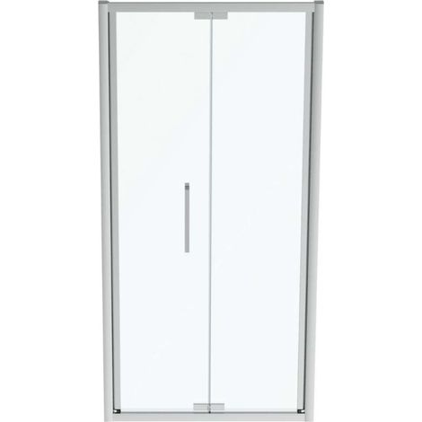Ideal Standard i.Life - Ante doccia pieghevoli 95 cm, silver bright/vetro trasparente T4852EO (1/3)