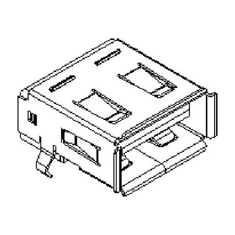 Bus série universel Femelle Coudée 676432910 Molex Contenu: 1 pc(s) W106362 (1/2)