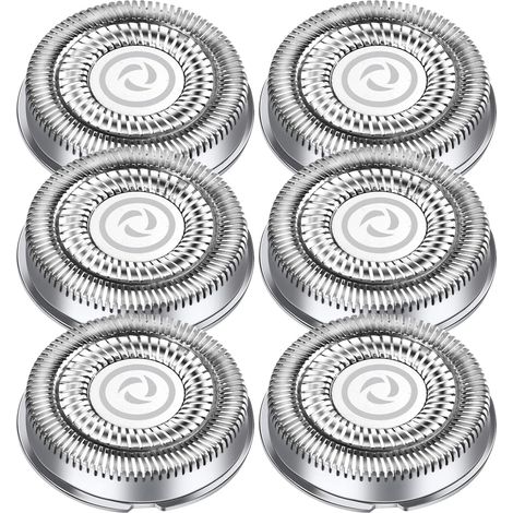 Têtes De Rasoir - Lot De 6 - Acier Inoxydable - Rotation 360 Degrés - Pour Philips Series 1000 À 5000 - Compatible AT8xx PT7xx (1/5)