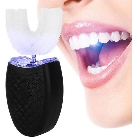 Brosse à dents pour adultes en forme de U, brosse à dents électrique sonique, brosse à dents autonettoyante